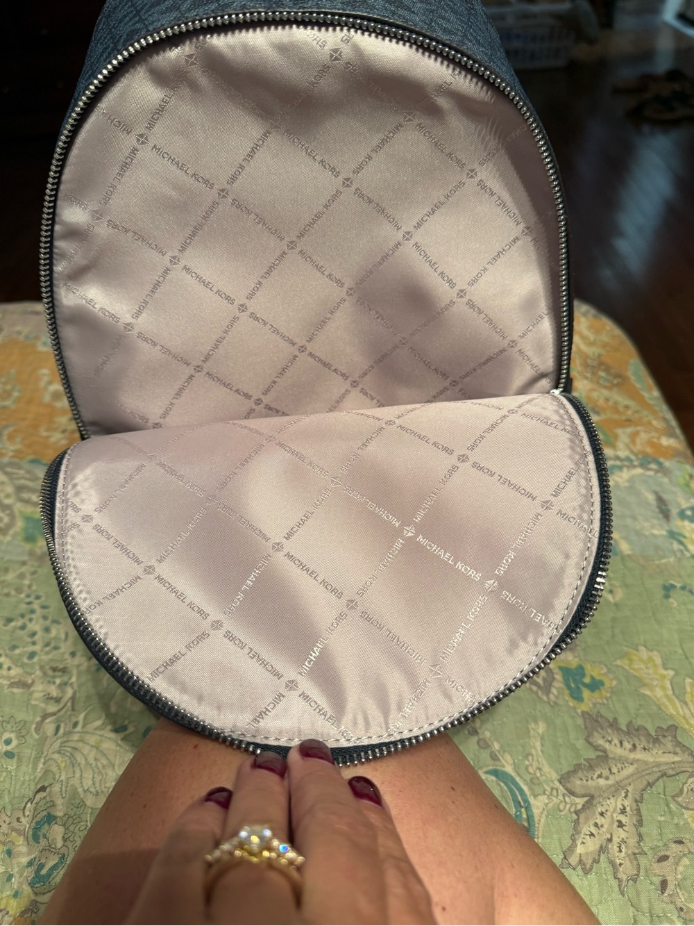 Michael Kors Rhea Medium Signature Backpack - Picture 3 of 5